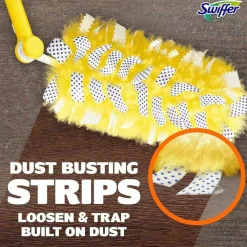 Swiffer Heavy Duty Dusters Starter Kit, Handle Extends to 3 ft, 1 Handle with 12 Duster Refills