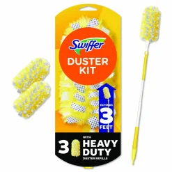 Swiffer 360 Heavy Duty Extendable Starter Dusting Kit, 3 Refills and One 6