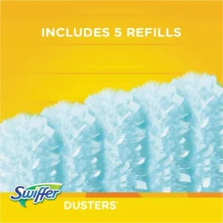 Swiffer Unscented Duster Kit - 5 pieces/Kit - 6 / Carton - Fiber - Blue, Yellow