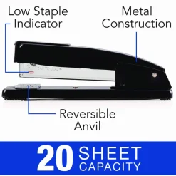 Swingline Commercial Desk Stapler, 20 Sheets Capacity, Black