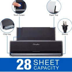 Swingline Model 535 3-Hole Electric Punch, Black/Gray