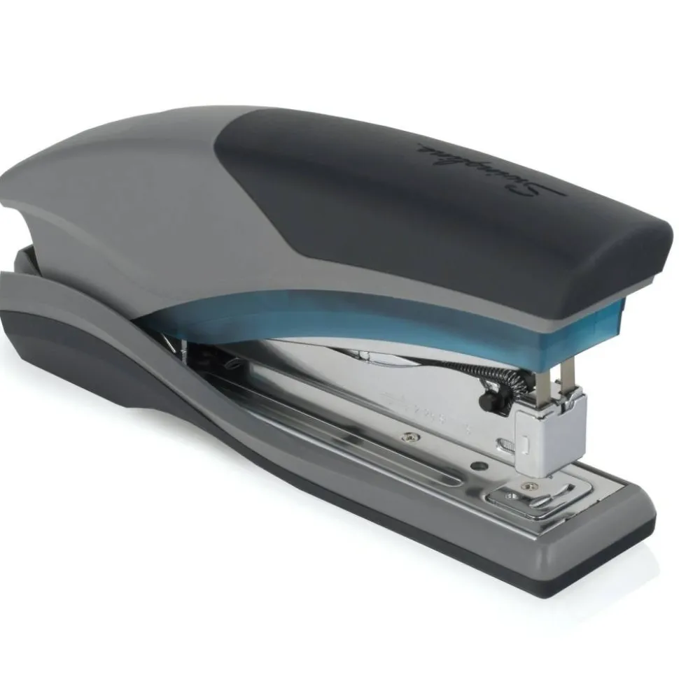 Swingline Optima 25 Reduced Effort Stapler, 25 Sheets Capacity, Blue/Gray