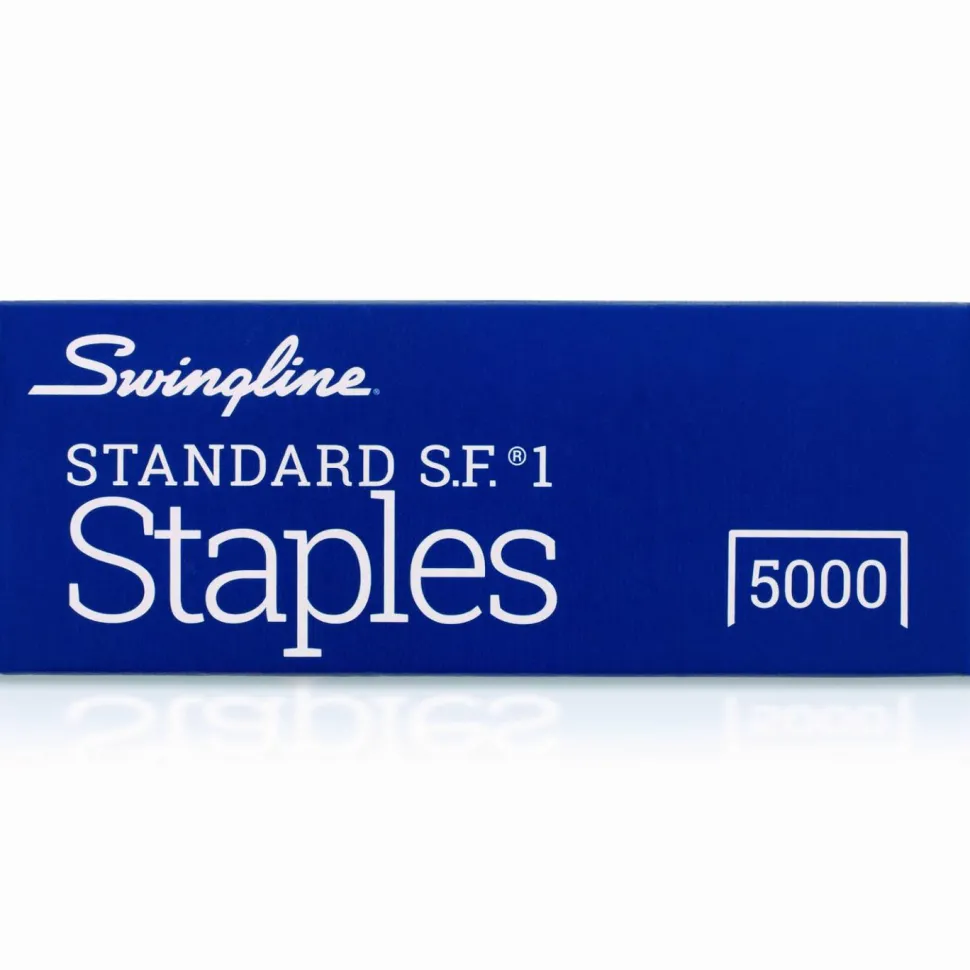 Swingline Standard Staples, 1/4", Full Strip, Box Of 5,000