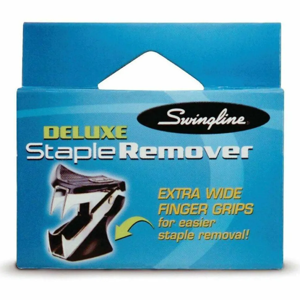 Swingline Deluxe Staple Remover, Extra Wide, Steel Jaws, Black