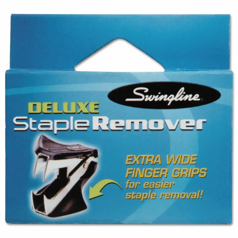Swingline Deluxe Staple Remover, Extra Wide, Steel Jaws, Black