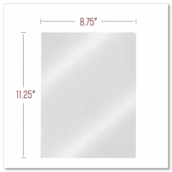 Swingline GBC ClearView Presentation Covers, Clear, Round Corners, Standard Weight, 8 3/4" x 11 1/4", Pack Of 100