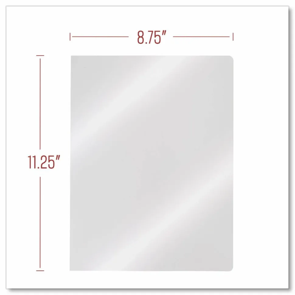 Swingline GBC ClearView Presentation Covers, Clear, Round Corners, Standard Weight, 8 3/4" x 11 1/4", Pack Of 100