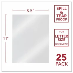 Swingline GBC ClearView Presentation Covers, Clear Frost, Pack Of 25