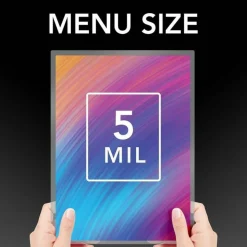 Swingline GBC EZUse Laminating Pouches, Menu Size, 5 Mil, Clear, 100/Pack