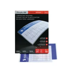 Swingline GBC EZUse Laminating Pouches, Letter Size, 3 Mil, Clear, 100/Pack