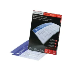 Swingline GBC EZUse Laminating Pouches, Letter Size, 3 Mil, Clear, 100/Pack