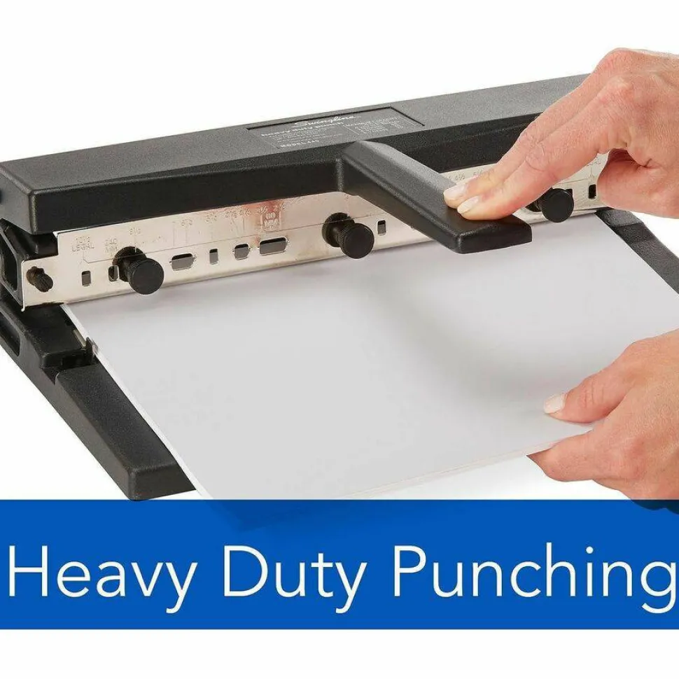 Swingline Heavy-Duty Paper Punch, Black