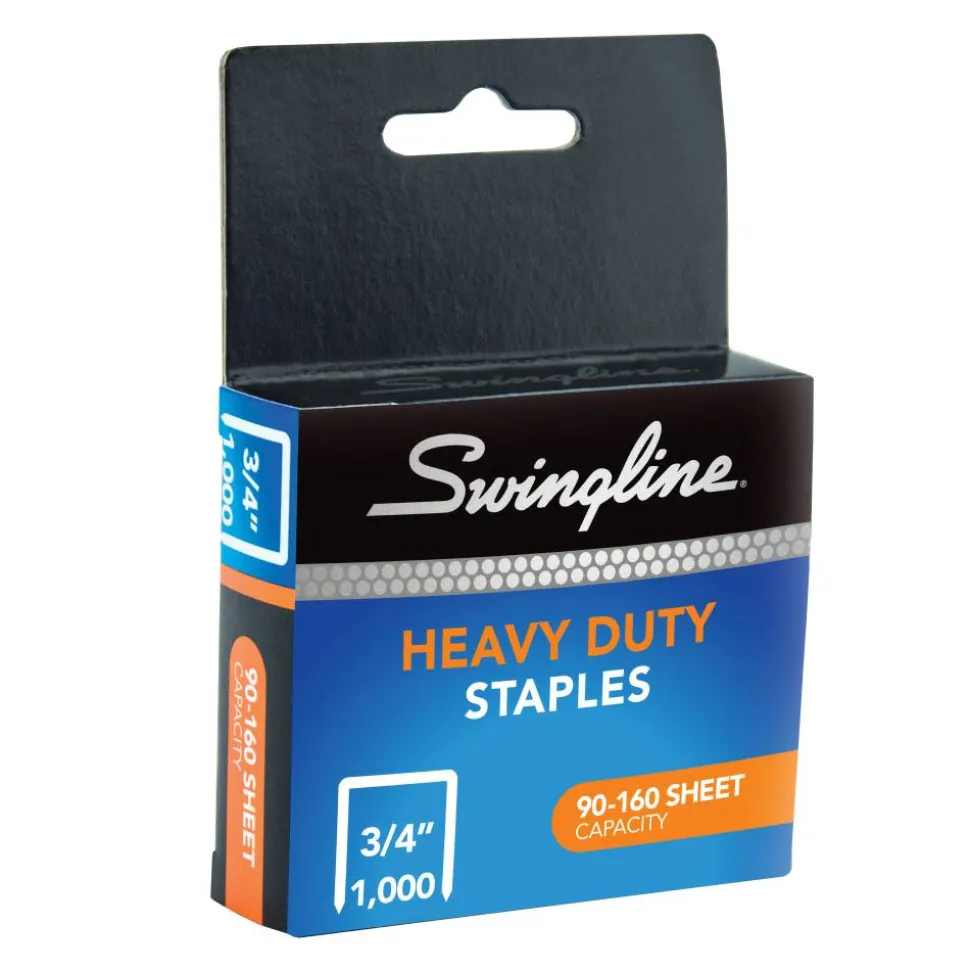 Swingline Heavy-Duty Staples, 3/4", Box Of 1,000