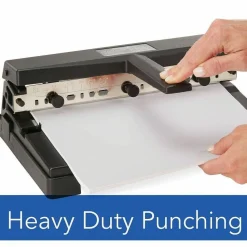 Swingline 2-4 Hole Heavy-Duty Paper Punch, Black