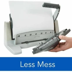 Swingline LightTouch Heavy-Duty Paper Punch, Charcoal/Gray