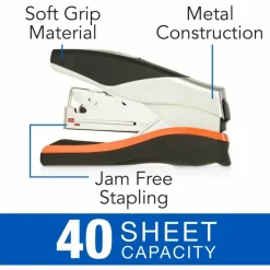 Swingline Optima 40 Compact Stapler, 40 Sheets Capacity, Black/Silver