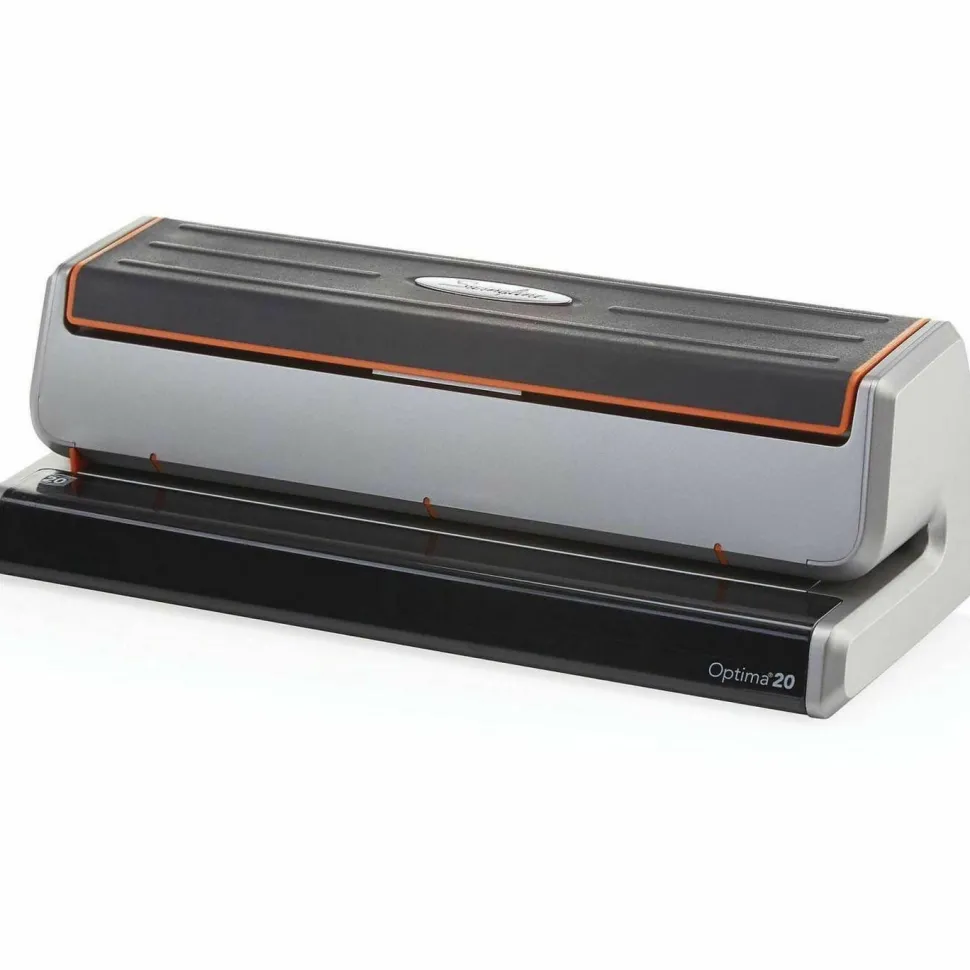 Swingline Optima 20 Electric Punch, Black/Silver