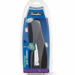 Swingline Optima Grip Compact Stapler, 25 Sheets Capacity, Silver