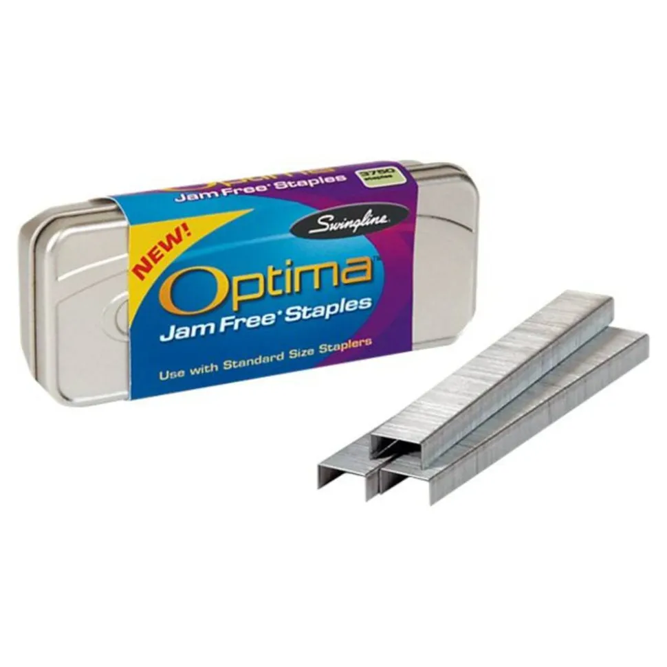Swingline Optima Premium Staples, 1/4" Standard Strip, Box Of 3,750