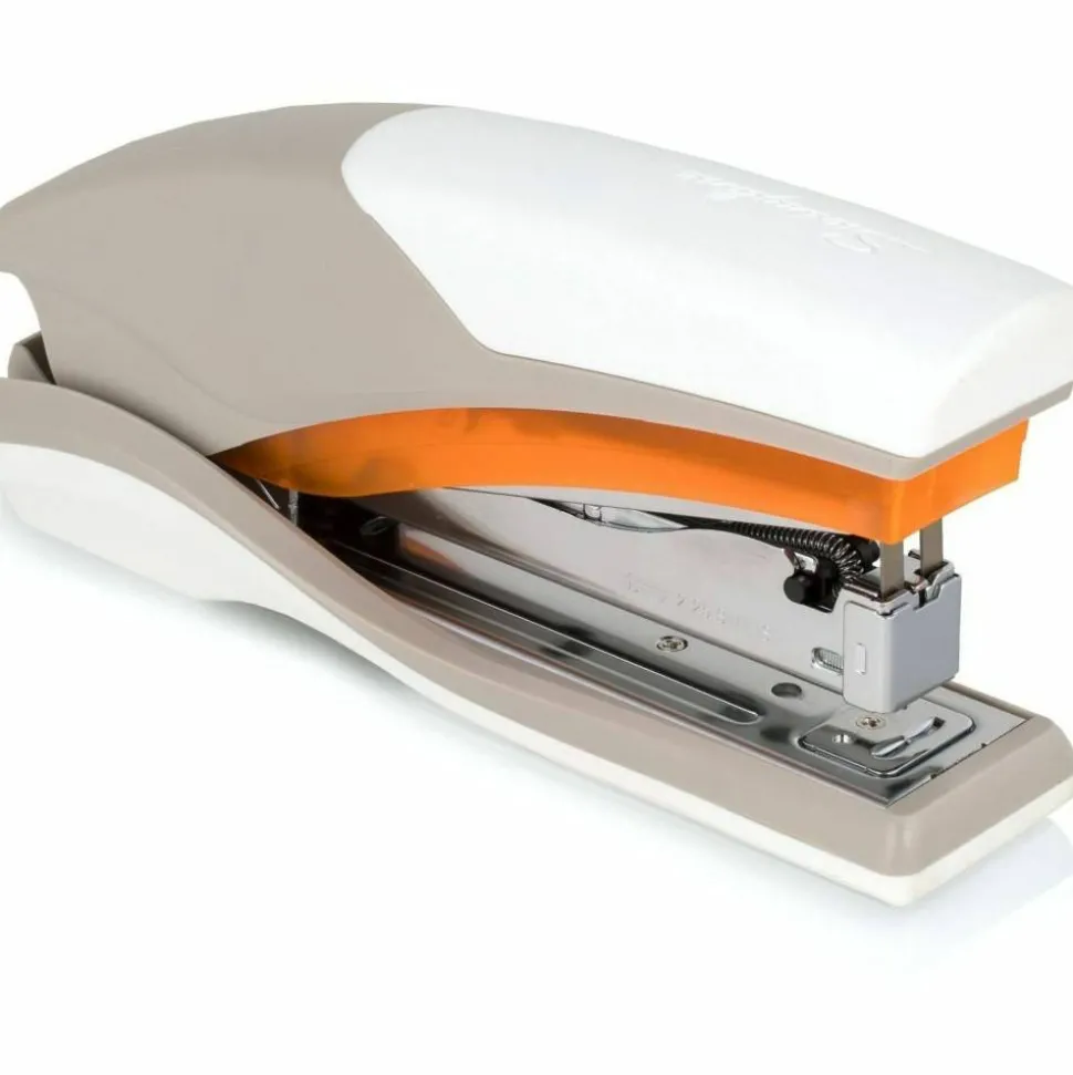 Swingline Optima 25 Reduced Effort Stapler, 25 Sheets Capacity, Orange/Gray