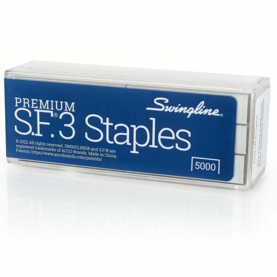 Swingline S.F. 3 Premium Staples, 1/4" Half Strip, Box Of 5,000