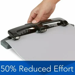 Swingline SmartTouch 3-Hole Low-Force Punch, 20-Sheet Capacity
