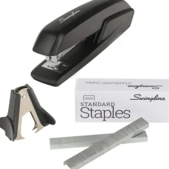 Swingline Standard Stapler Value Pack, 20 Sheets, Black, Premium Staples & Remover Included