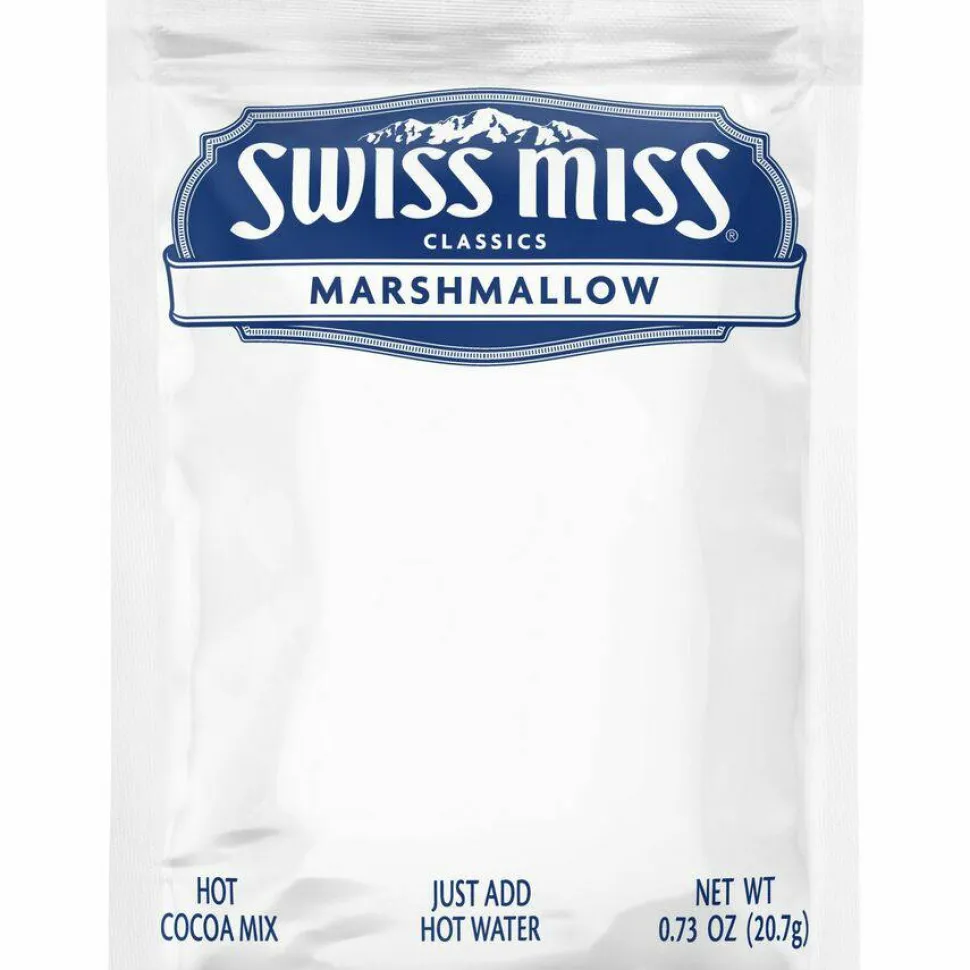 Swiss Miss Hot Cocoa, With Marshmallows, 0.73 Oz, Box Of 50 Packets