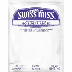 Swiss Miss Milk Chocolate No Sugar Added Cocoa Mix Packets