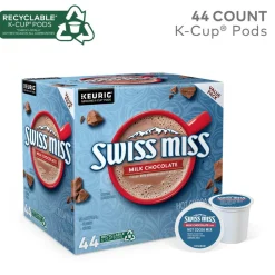 Swiss Miss Milk Hot Cocoa K-Cup Pods, 0.65 Oz, Pack Of 44 Pods