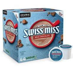 Swiss Miss Milk Hot Cocoa K-Cup Pods, 0.65 Oz, Pack Of 44 Pods