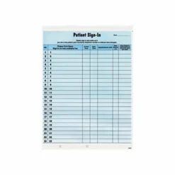 Tabbies Patient Sign-In Label Forms, Blue, Pack of 125