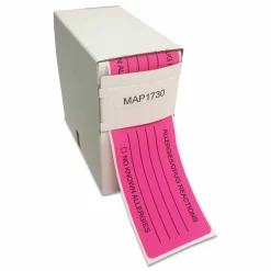 Tabbies Permanent "Allergy/Drug Reaction" Label Roll, TAB01730, Pink, Roll Of 250