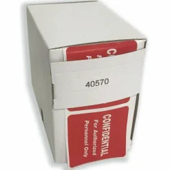 Tabbies Permanent "Confidential Authorized Personnel" Only Label Roll, TAB40570, Red, Roll Of 500