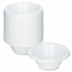 Tablemate Plastic Dinnerware, Bowl, 12 oz, White, 125/Pack