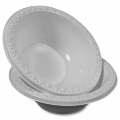 Tablemate Plastic Dinnerware, Bowl, 12 oz, White, 125/Pack