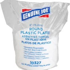 Tablemate Plastic Dinnerware, Plates, 6