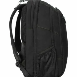 Targus Spruce EcoSmart TBB019US Carrying Case (Backpack) for 17" Notebook - Black, Green - TAA Compliant