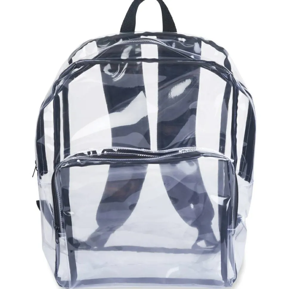 Tatco Carrying Case (Backpack) Notebook - Clear, Black
