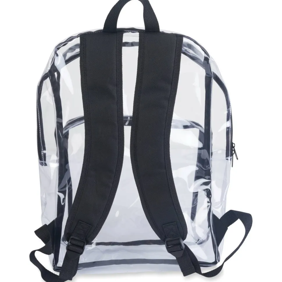 Tatco Carrying Case (Backpack) Notebook - Clear, Black