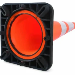 Tatco Traffic Cone, 11.5 x 11.5 x 28, Orange/Silver/Black