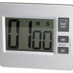 Tatco Desktop Digital Timer, Silver/Black