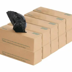 Tatco Dog Waste Station Refill Bags - Black - Waste Disposal, Office, Park, Home - 200/Box - 10 / Carton