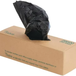 Tatco Dog Waste Station Refill Bags - Black - Waste Disposal, Office, Park, Home - 200/Box - 10 / Carton