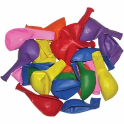 Tatco Latex Balloons, 12", Assorted Colors, Pack of 100