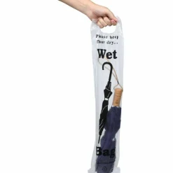 TATCO Umbrella Bags, Black/Clear, Box Of 1,000