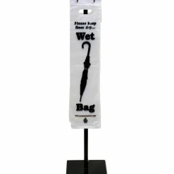 TATCO Umbrella Bags, Black/Clear, Box Of 1,000
