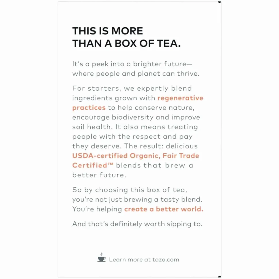 Tazo Regenerative Organic Calm Chamomile