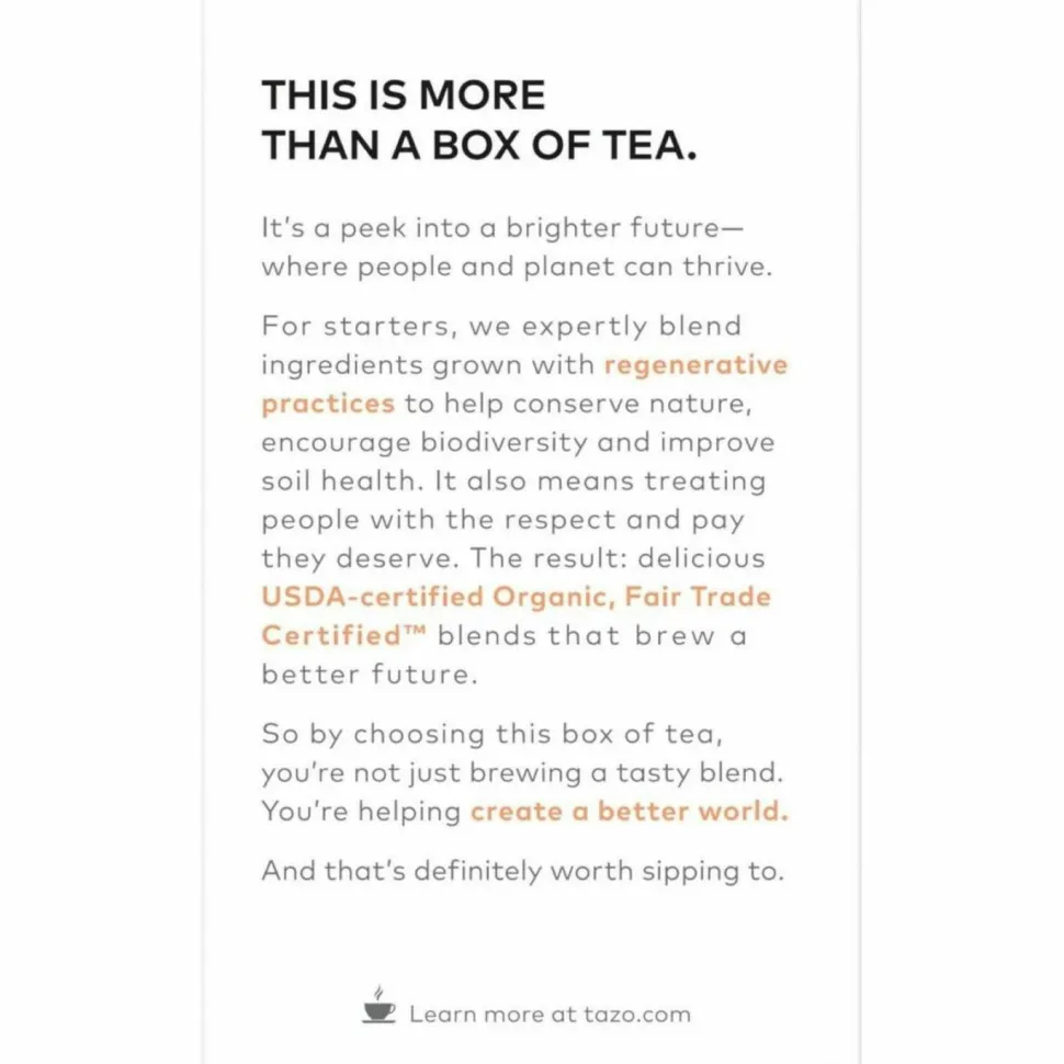 Tazo Regenerative Organic Calm Chamomile