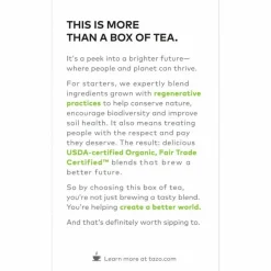Tazo Regenerative Organic Green Ginger Green Tea Bag